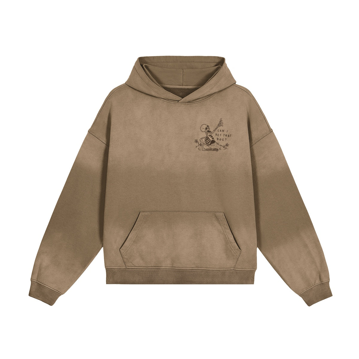 Hoodie Oversize Délavé - Can I Pet That Dog ? 🪦☝️