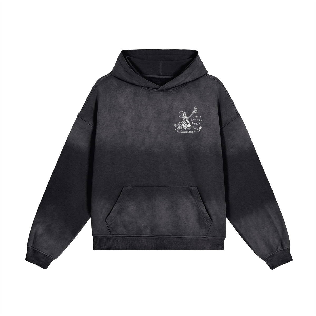 Hoodie Oversize Délavé - Can I Pet That Dog ? 🪦☝️