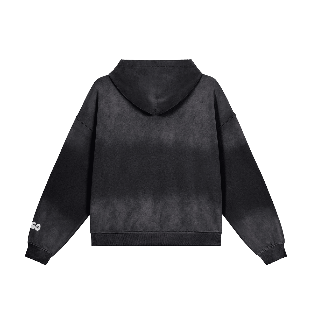 Hoodie Oversize Délavé - MY DOG IS MY BIGGEST FAN 🐾 (𝑚𝑎𝑛𝑐ℎ𝑒 𝑎̀ 𝑝𝑒𝑟𝑠𝑜𝑛𝑛𝑎𝑙𝑖𝑠𝑒𝑟)