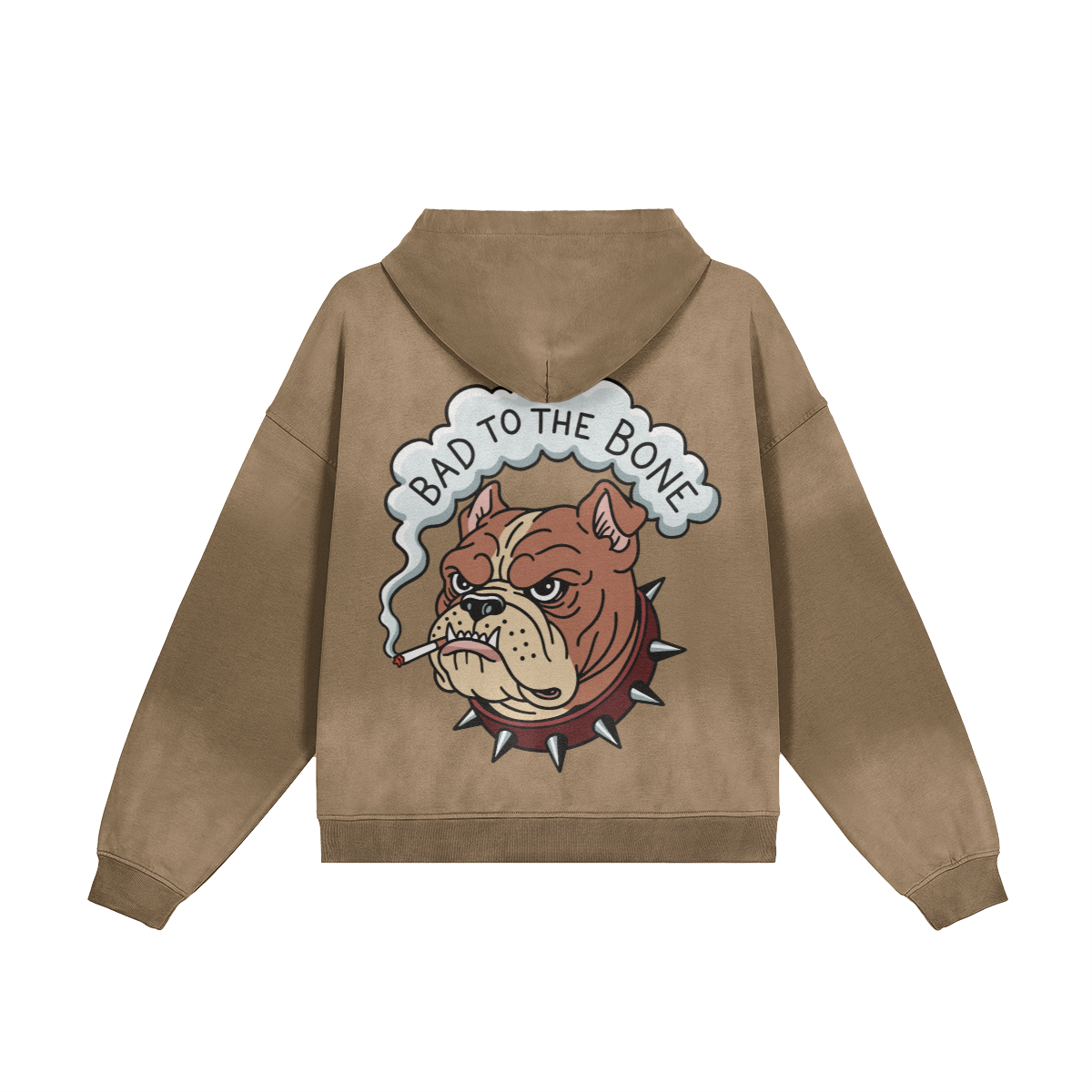 Hoodie Oversize Délavé - BAD TO THE BONE 🦴