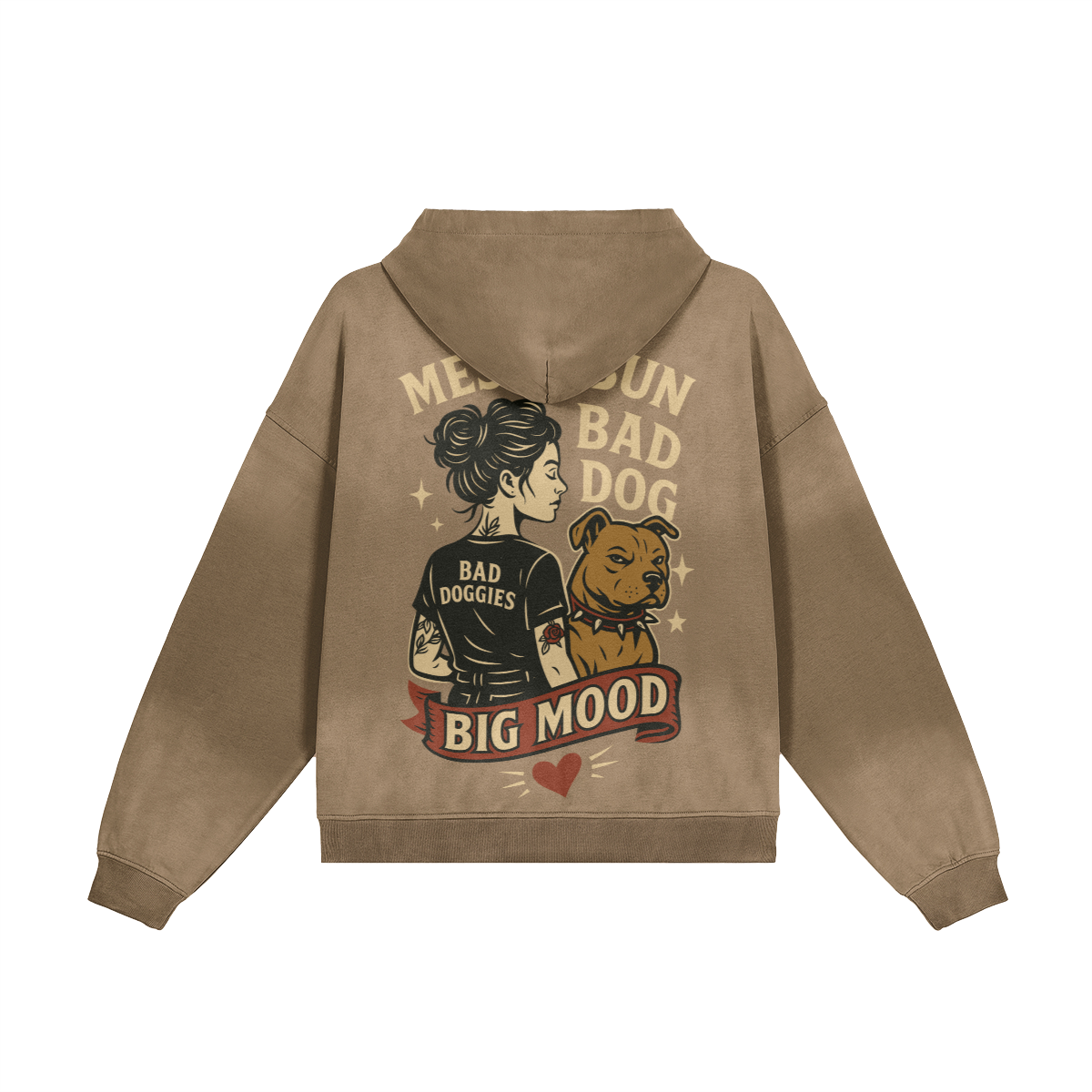 Hoodie Oversize Délavé - Messy Bun ✨ (𝑎̀ 𝑝𝑒𝑟𝑠𝑜𝑛𝑛𝑎𝑙𝑖𝑠𝑒𝑟)