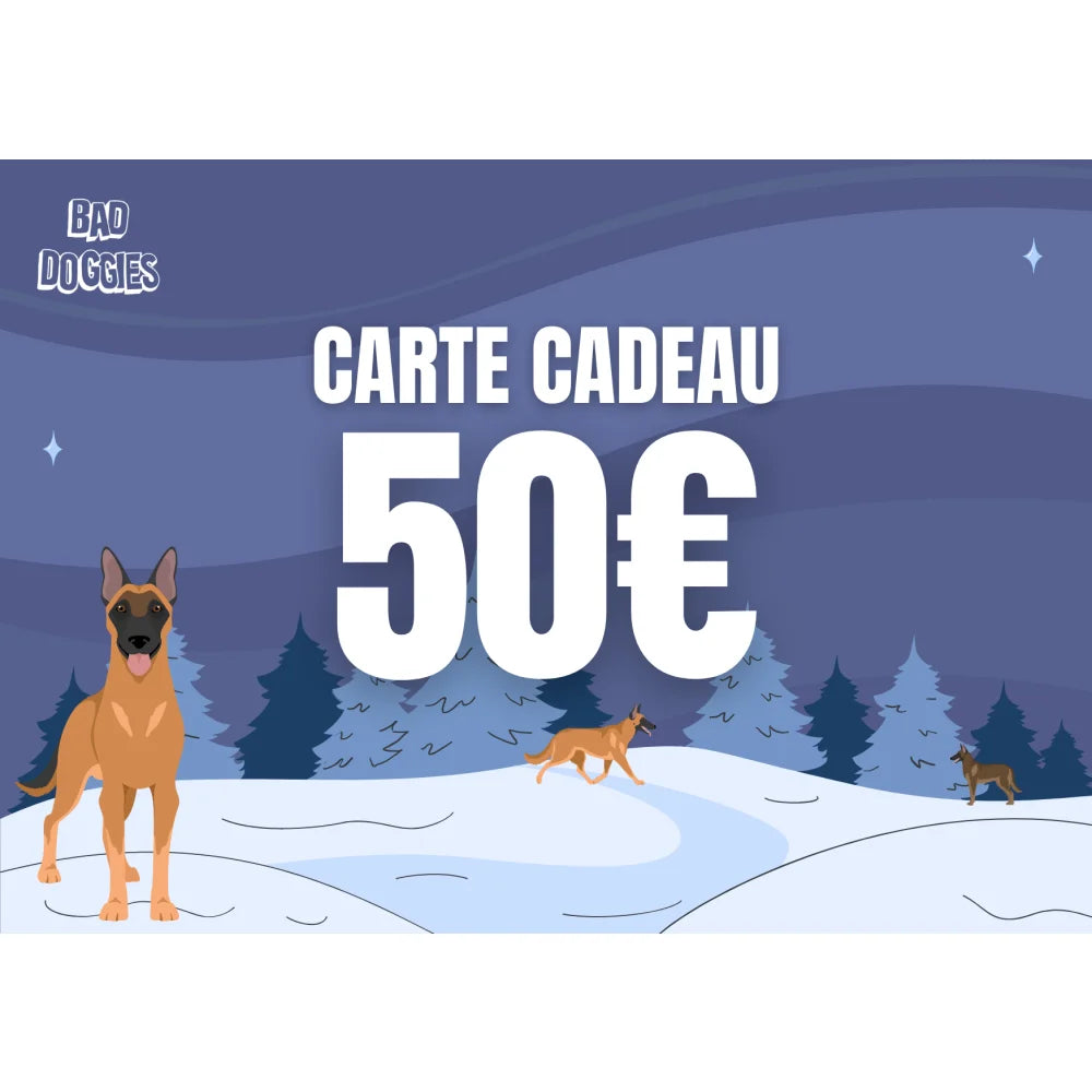 Carte-cadeau Bad Doggies đ - 50 ⏠Carte-cadeau Bad Doggies
