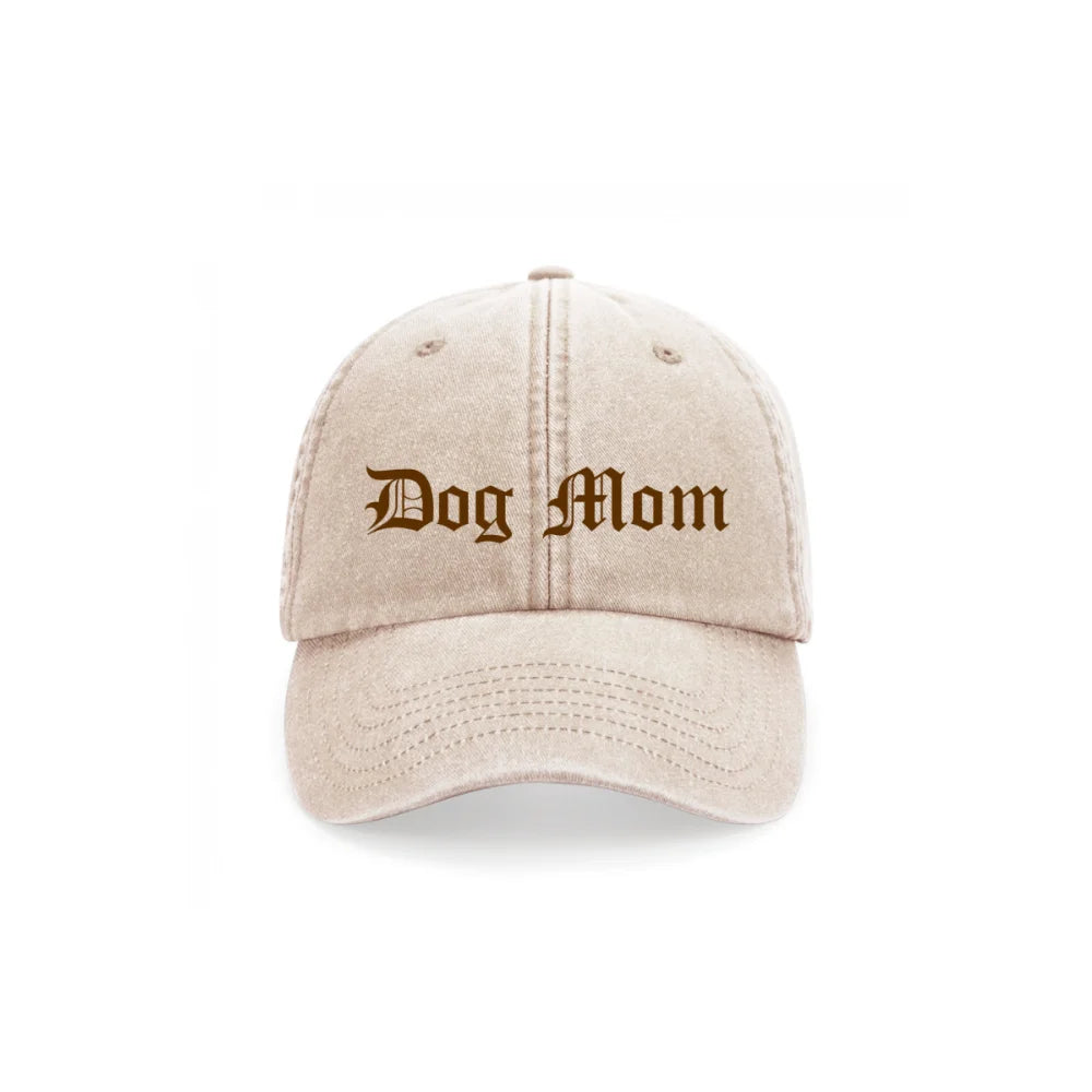 Casquette Brodée - 𝕯𝖔𝖌 𝕸𝖔𝖒 / 𝕯𝖔𝖌 𝕯𝖆𝖉 ✨ - Havane / Dog Mom