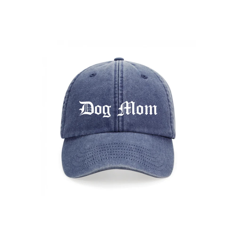 Casquette Brodée - 𝕯𝖔𝖌 𝕸𝖔𝖒 / 𝕯𝖔𝖌 𝕯𝖆𝖉 ✨ - Vintage Blue / Dog