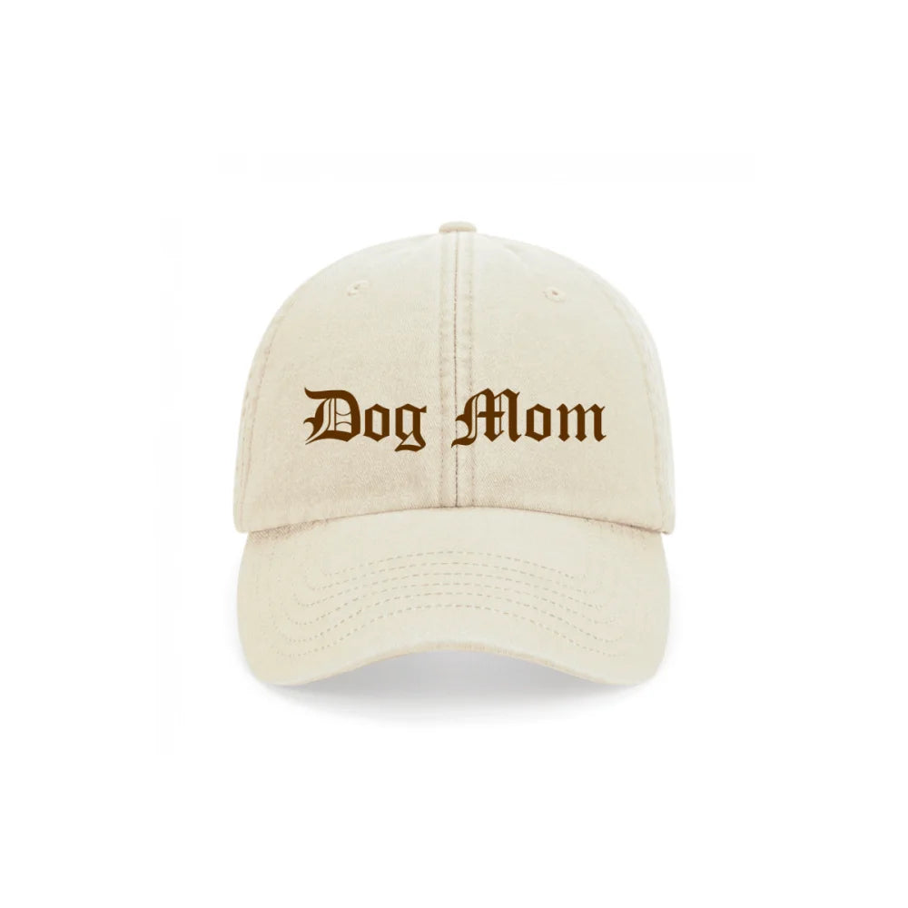 Casquette Brodée - 𝕯𝖔𝖌 𝕸𝖔𝖒 / 𝕯𝖔𝖌 𝕯𝖆𝖉 ✨ - Sahara / Dog Mom
