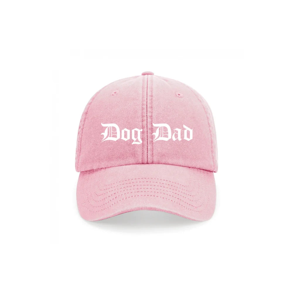 Casquette Brodée - 𝕯𝖔𝖌 𝕸𝖔𝖒 / 𝕯𝖔𝖌 𝕯𝖆𝖉 ✨ - Rose Poudré / Dog