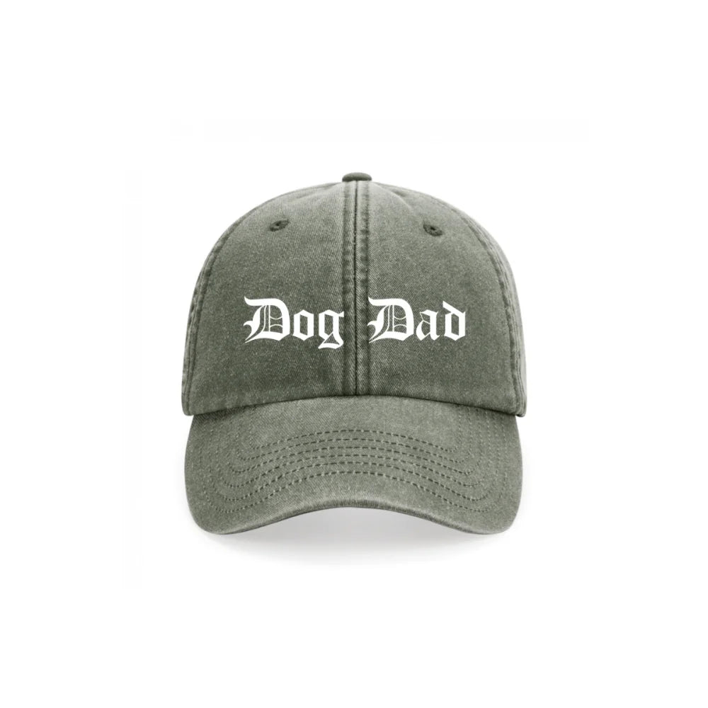 Casquette Brodée - 𝕯𝖔𝖌 𝕸𝖔𝖒 / 𝕯𝖔𝖌 𝕯𝖆𝖉 ✨ - Olive / Dog Dad
