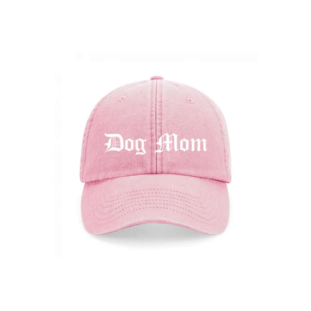 Casquette Brodée - 𝕯𝖔𝖌 𝕸𝖔𝖒 / 𝕯𝖔𝖌 𝕯𝖆𝖉 ✨ - Rose Poudré / Dog