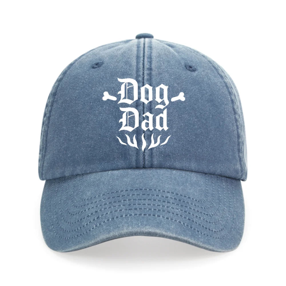 Casquette Brodée - 🦴 DOG DAD 🦴 - Light Blue Casquette