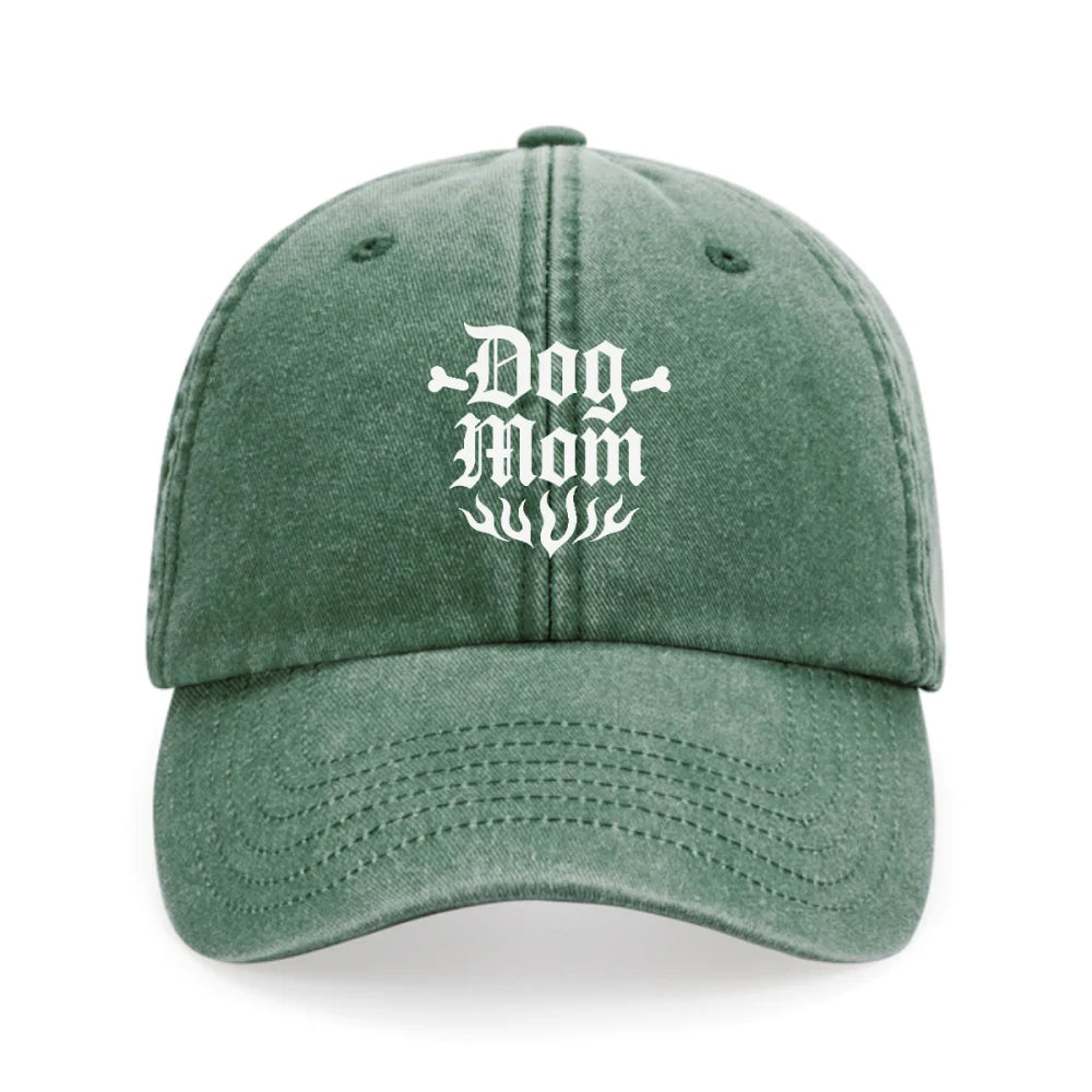 Casquette Brodée - 🦴 DOG MOM 🦴 - Forest Green Casquette
