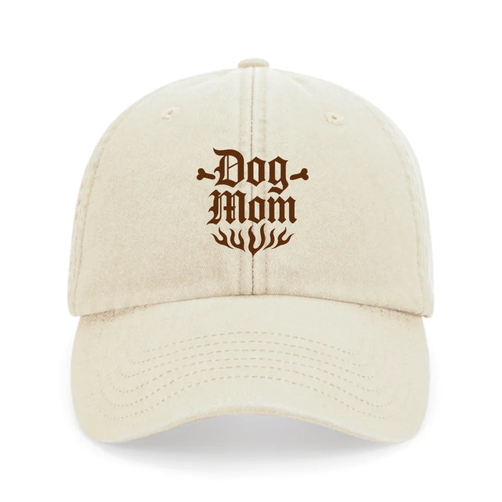 Casquette Brodée - 🦴 DOG MOM 🦴 - Sahara Casquette Brodée