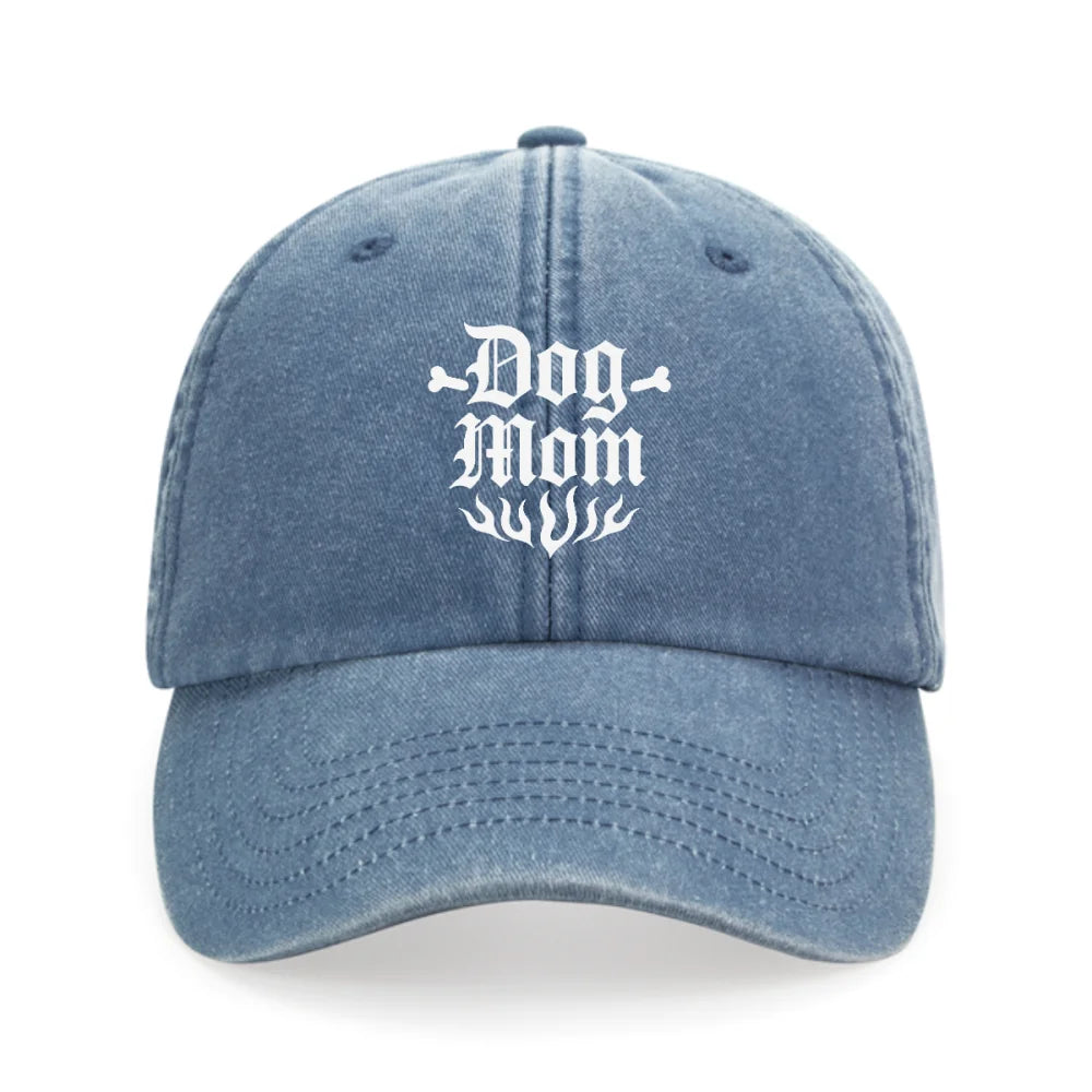 Casquette Brodée - 🦴 DOG MOM 🦴 - Light Blue Casquette