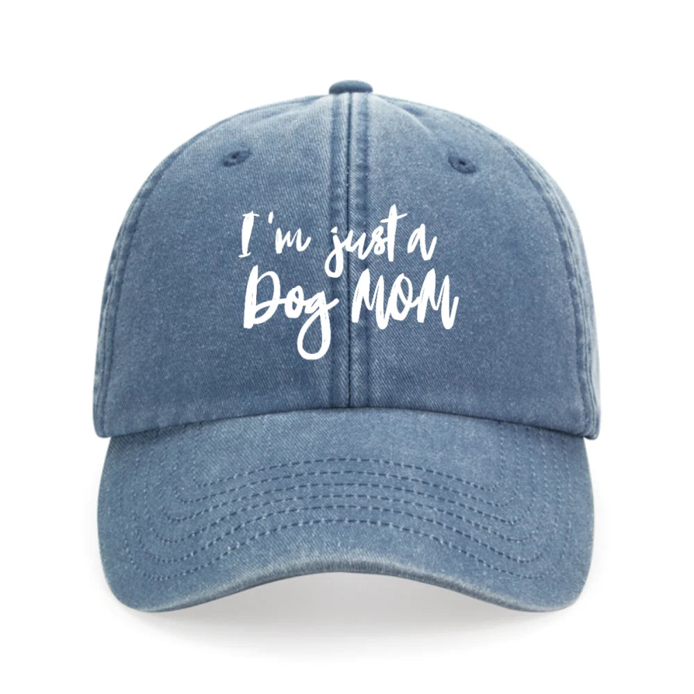 Casquette Brodée - I’m just a Dog Mom 💫 - Light Blue