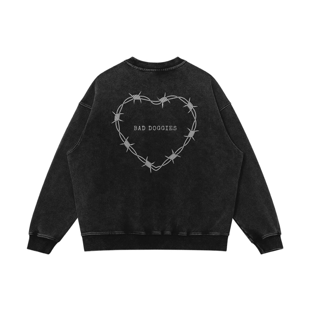 Crewneck Ultra Oversized I Love Dogs Not People đ Crewneck