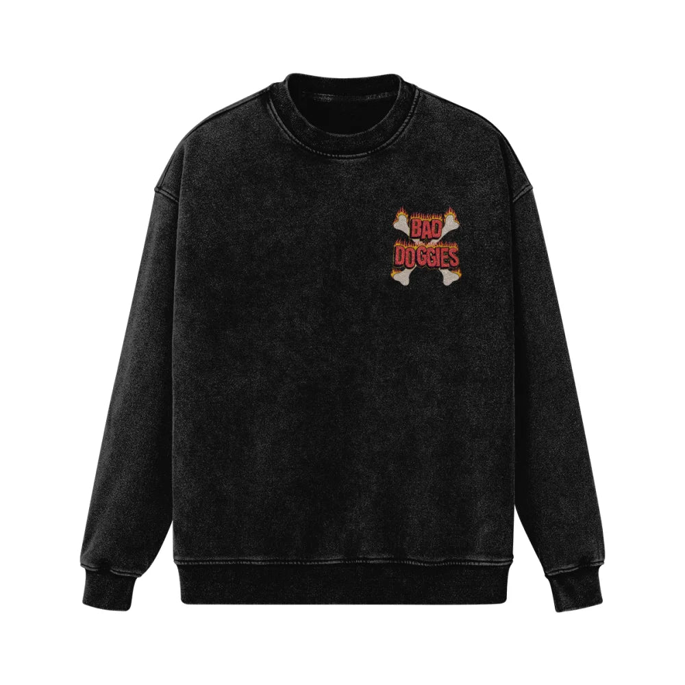 Crewneck Ultra Oversized Bad Roses 🥀 - Border Collie