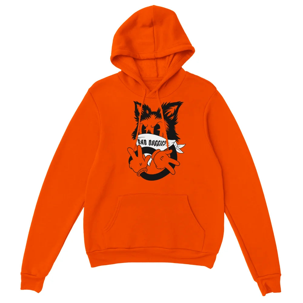 Hoodie Bad Border Collie ✌️ - Feu / S Hoodie Bad Border