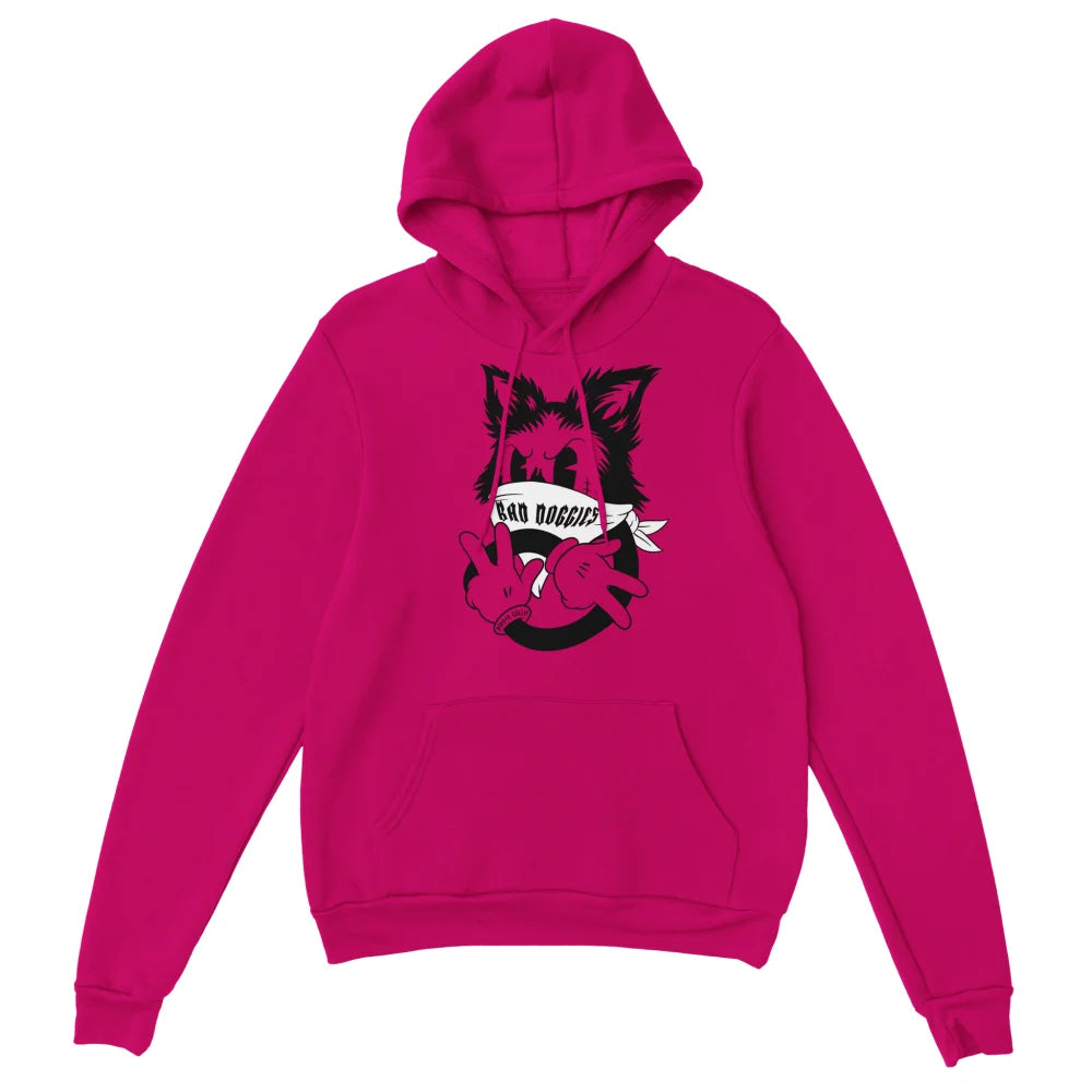 Hoodie Bad Border Collie ✌️ - Royal Pink / S Hoodie Bad