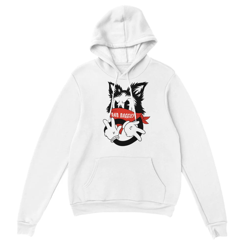 Hoodie Bad Border Collie ✌️ - White comme Walter / S Hoodie