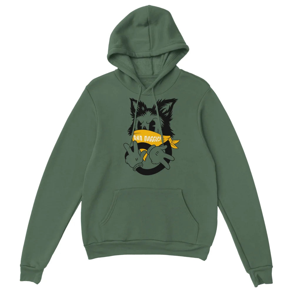 Hoodie Bad Border Collie ✌️ - Military Green / S Hoodie Bad