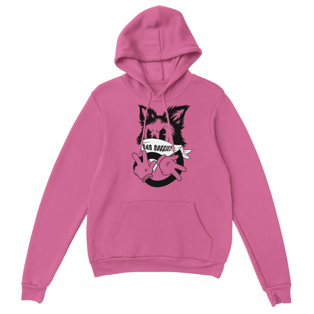 Hoodie Bad Border Collie ✌️ - Framboise / S Hoodie Bad