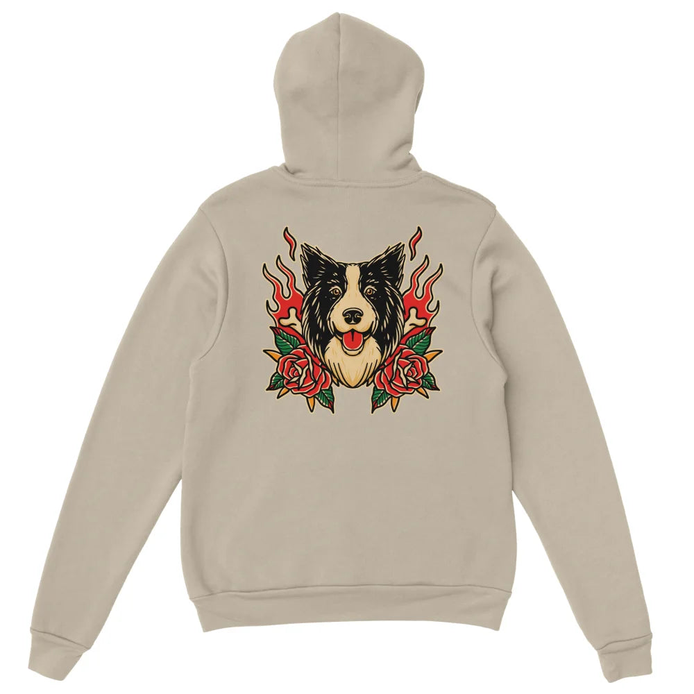 Hoodie Bad Roses 🥀 - Border Collie - Sahara / S Hoodie Bad