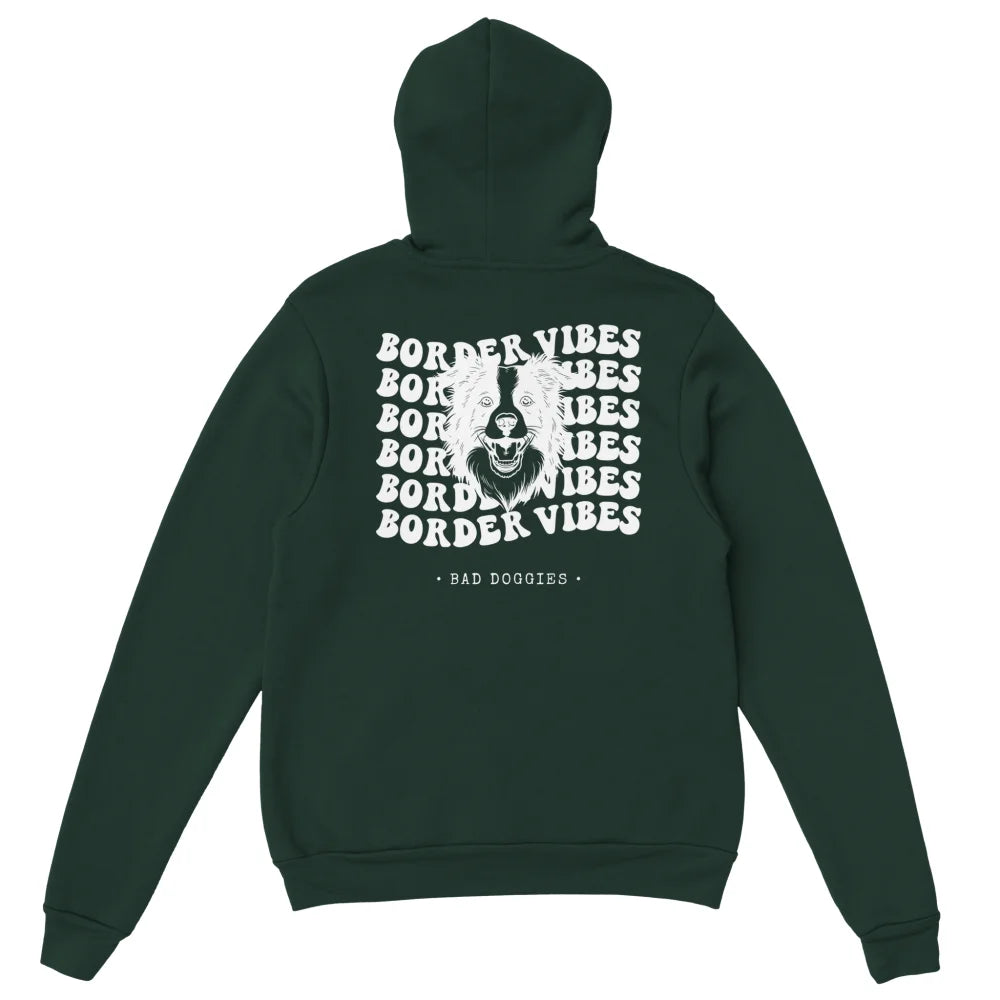 Hoodie Border Vibes 🦊 - Forest Green / S Hoodie Border