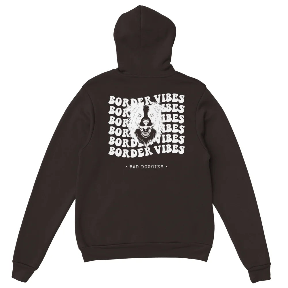 Hoodie Border Vibes 🦊 - Dark Chocolate / S Hoodie Border
