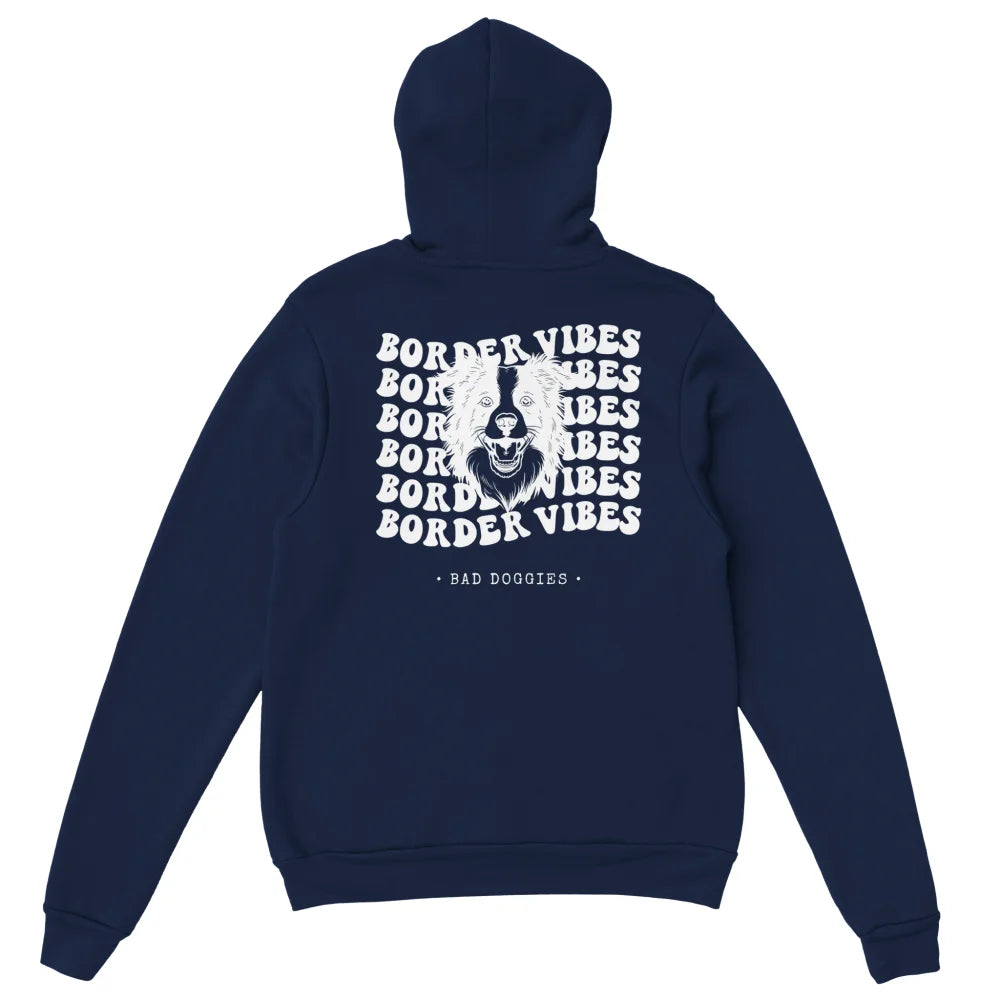 Hoodie Border Vibes 🦊 - Navy / S Hoodie Border Vibes - Bad
