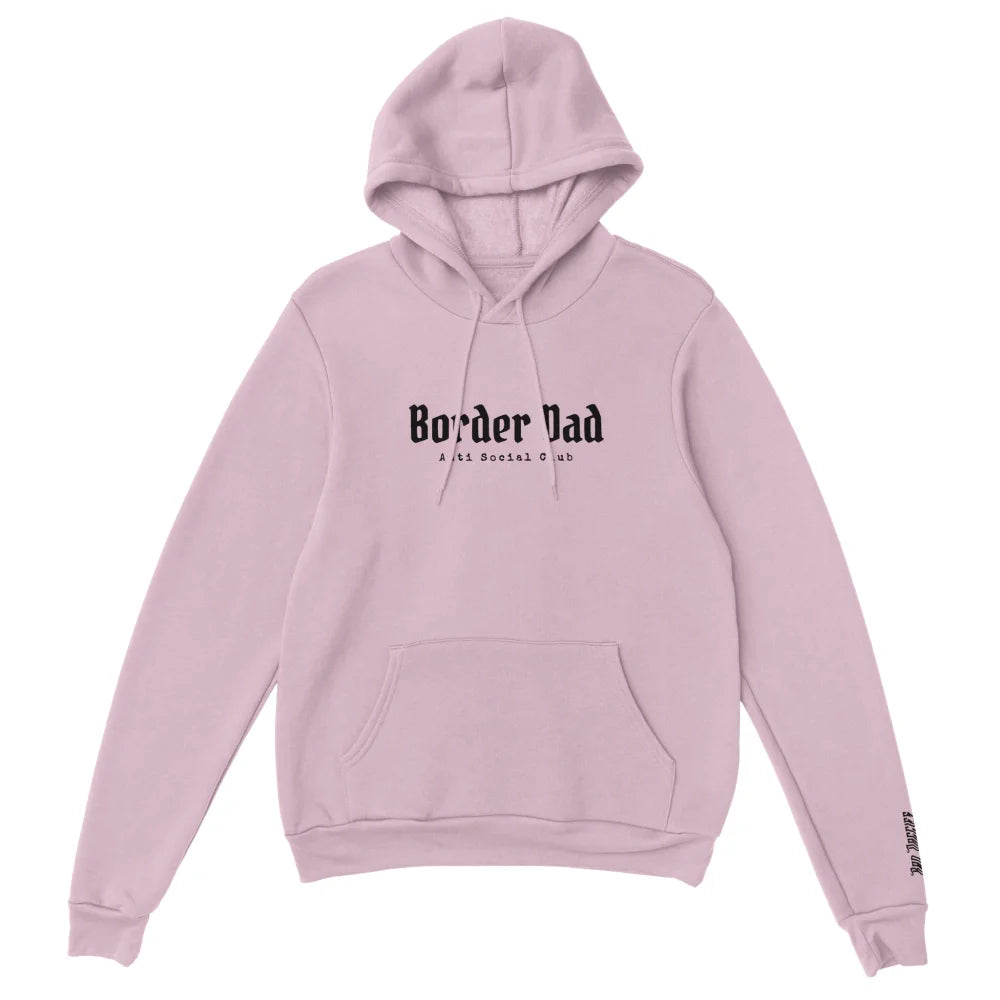 Hoodie Brodé - Border Dad Anti Social Club 👊 - Rose Poudré