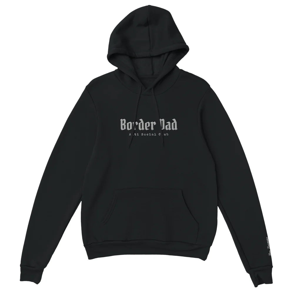 Hoodie Brodé - Border Dad Anti Social Club 👊 - Black Jack