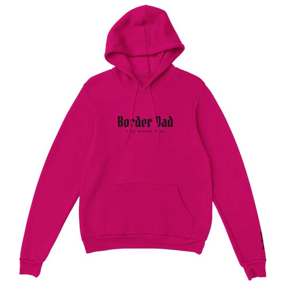 Hoodie Brodé - Border Dad Anti Social Club 👊 - Royal Pink