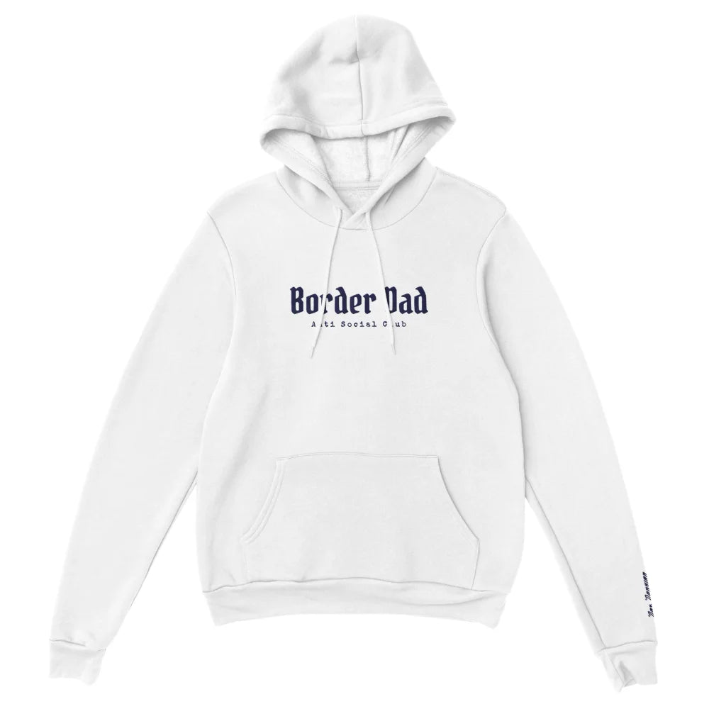 Hoodie Brodé - Border Dad Anti Social Club 👊 - White