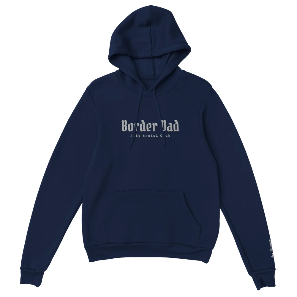 Hoodie Brodé - Border Dad Anti Social Club 👊 - Navy / S
