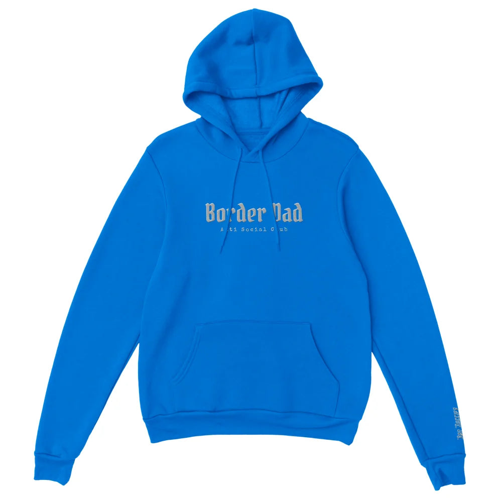 Hoodie Brodé - Border Dad Anti Social Club 👊 - Royal Blue
