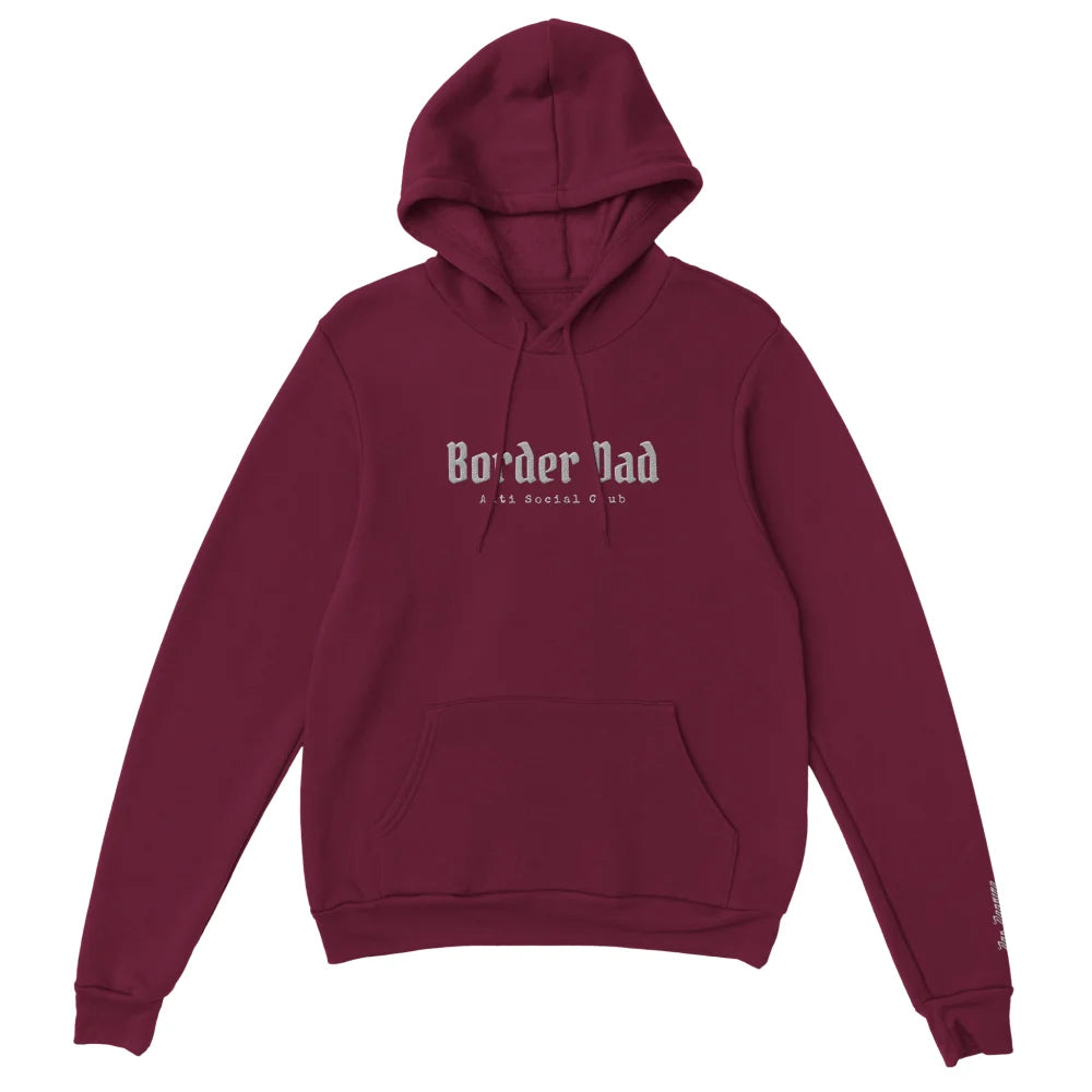 Hoodie Brodé - Border Dad Anti Social Club 👊 - Royal Purple