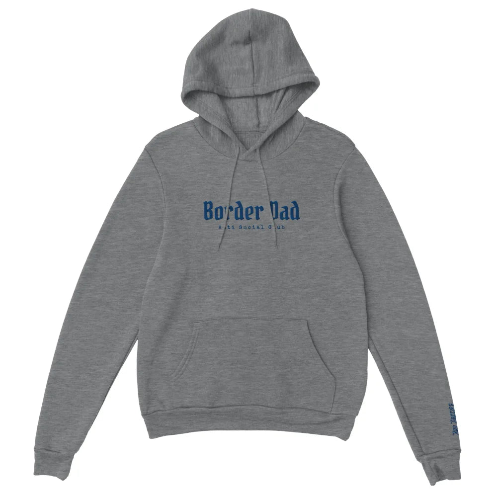 Hoodie Brodé - Border Dad Anti Social Club 👊 - Grey