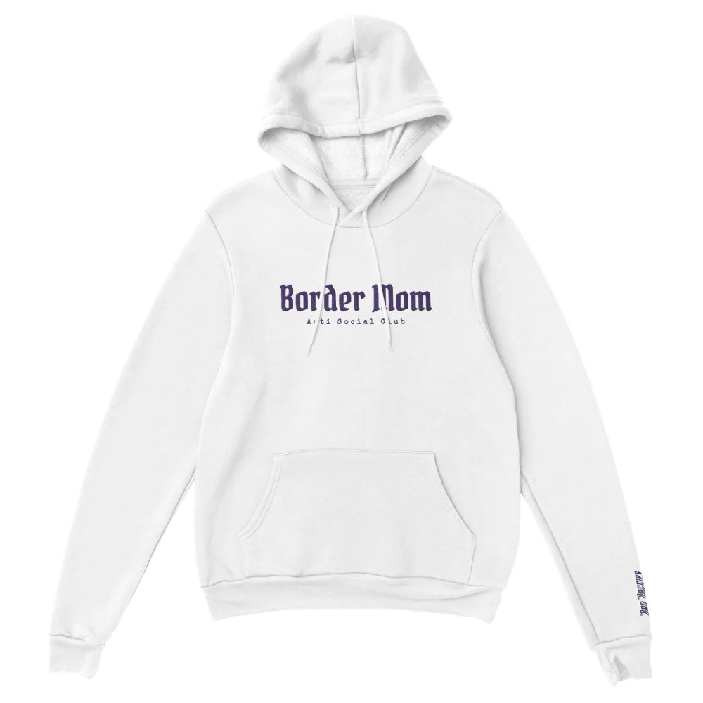 Hoodie Brodé - Border Mom Anti Social Club 👊 - White