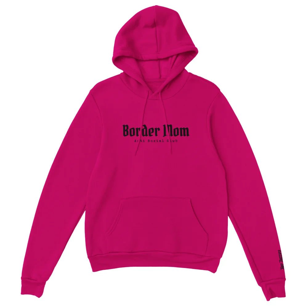 Hoodie Brodé - Border Mom Anti Social Club 👊 - Royal Pink