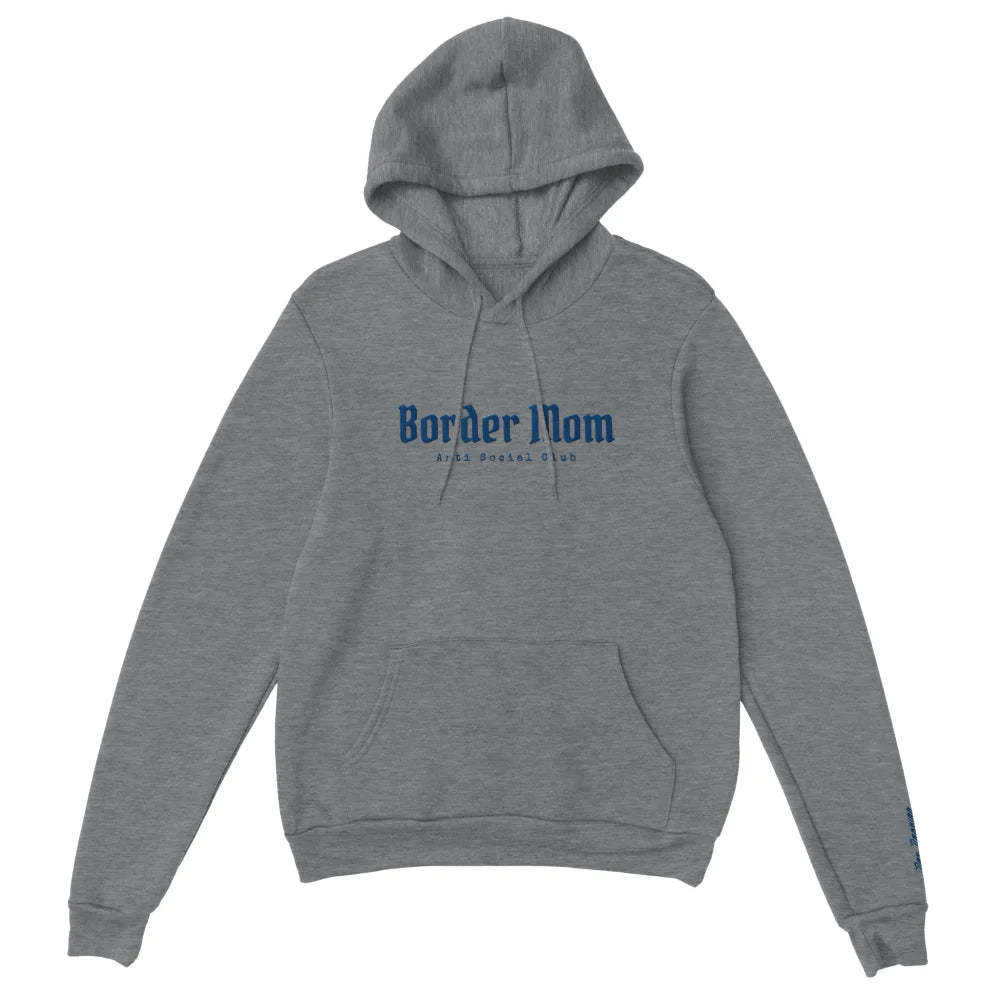Hoodie Brodé - Border Mom Anti Social Club 👊 - Grey