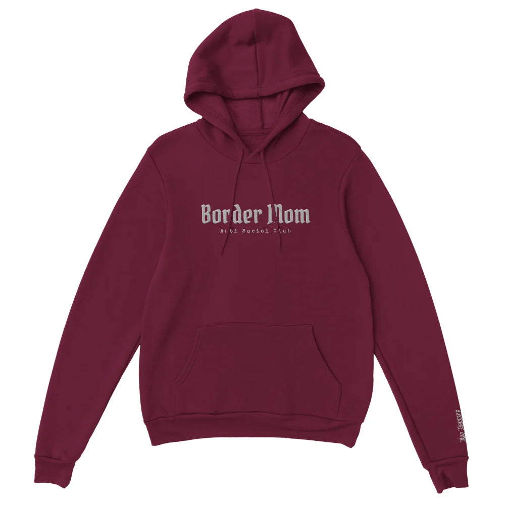 Hoodie Brodé - Border Mom Anti Social Club 👊 - Royal Purple