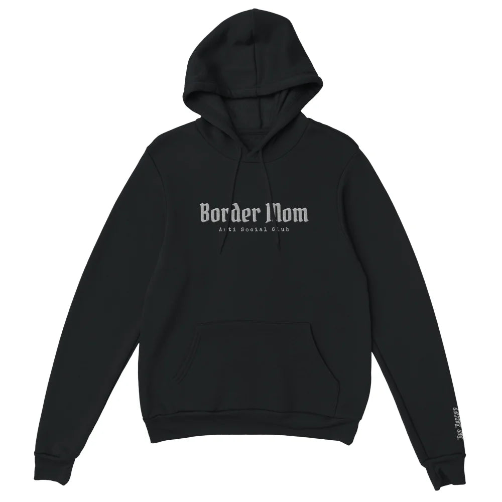 Hoodie Brodé - Border Mom Anti Social Club 👊 - Black Jack