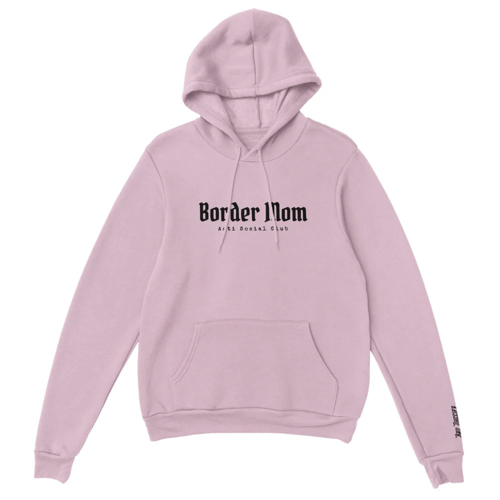 Hoodie Brodé - Border Mom Anti Social Club 👊 - Rose Poudré