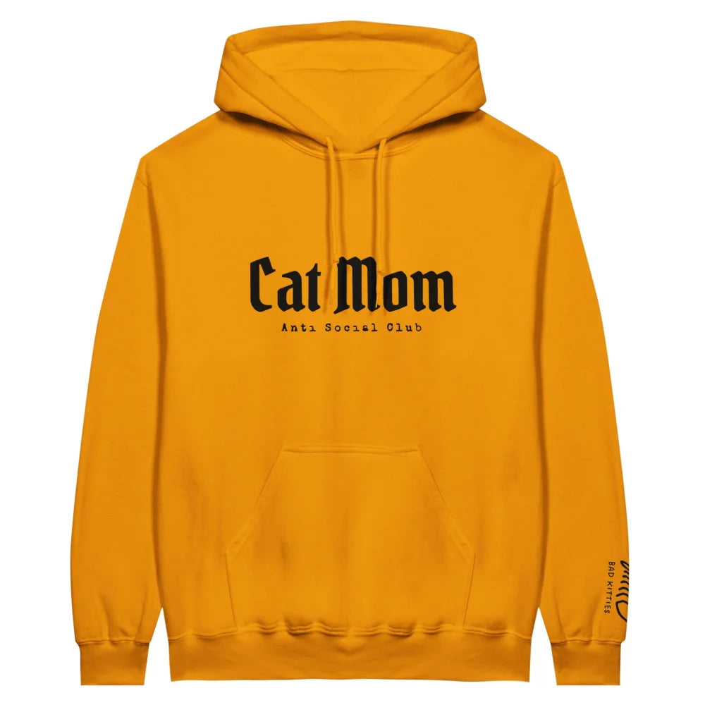 Hoodie BRODÉ - 𝕮𝖆𝖙 𝕸𝖔𝖒 𝙰𝚗𝚝𝚒 𝚂𝚘𝚌𝚒𝚊𝚕 𝙲𝚕𝚞𝚋 ✨ - Gold is the New