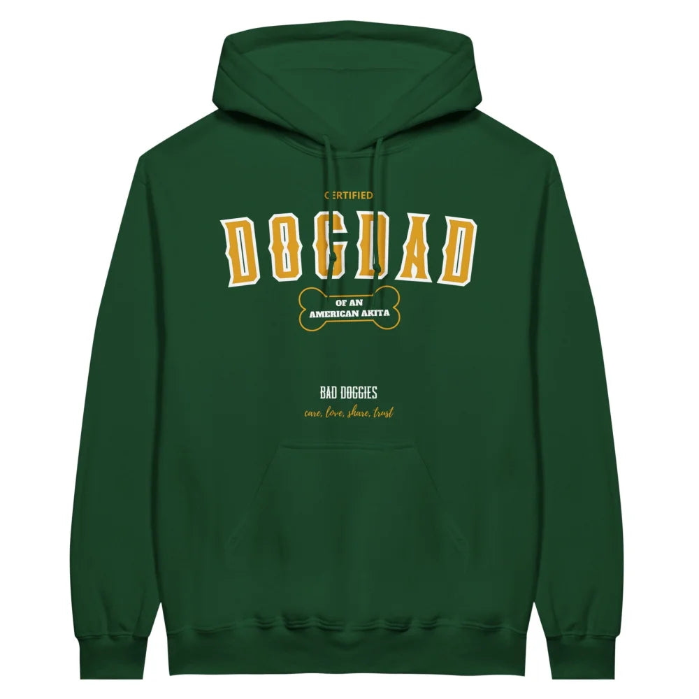 Hoodie CERTIFIED DOGDAD CLUB 🎓 - American Akita Forest