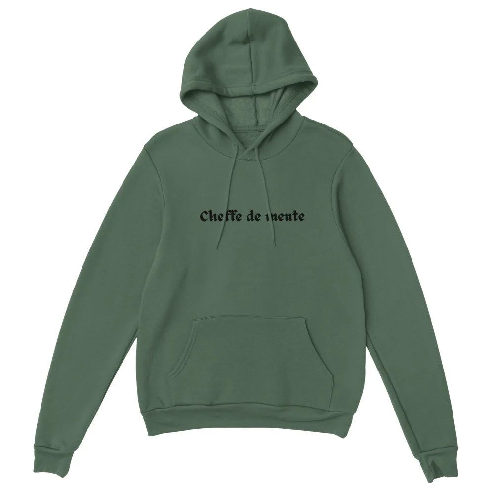 Hoodie Cheffe de Meute 🐺 - Military Green / S Bad