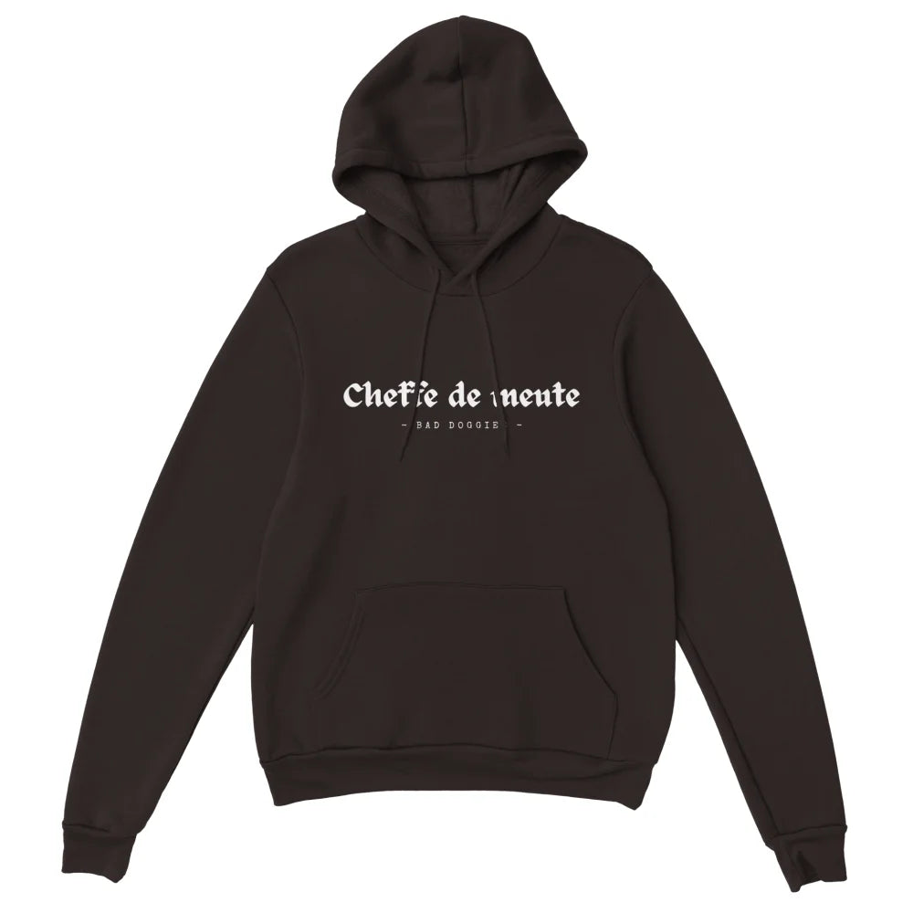 Hoodie Cheffe de Meute 🐺 - Dark Chocolate / S Hoodie Cheffe