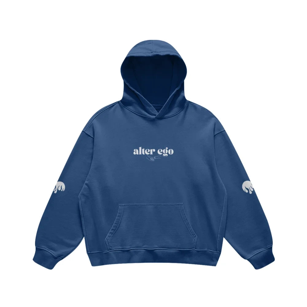 Hoodie Heavyweight ❤️🔥 Alter Ego ❤️🔥 - Bleu Saphir / S