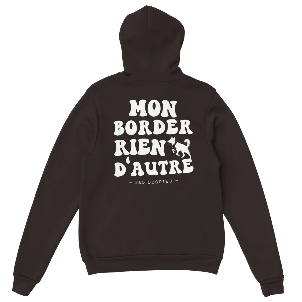 Hoodie Mon Border Rien D’Autre - Dark Chocolate / S Hoodie