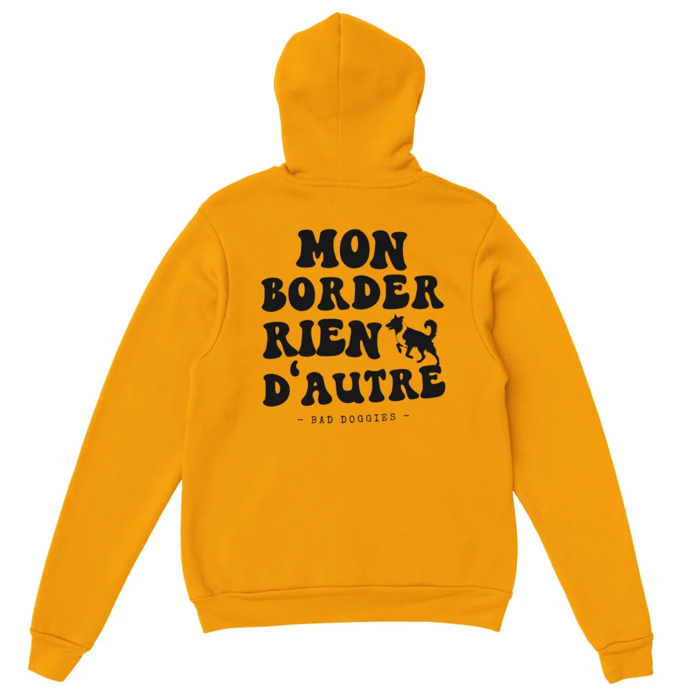 Hoodie Mon Border Rien D’Autre - Gold is the New Black / S