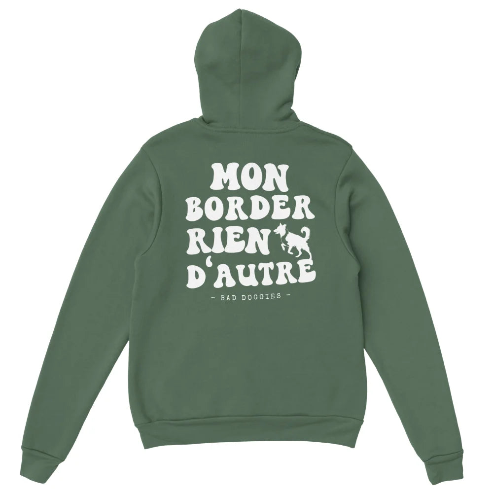 Hoodie Mon Border Rien D’Autre - Military Green / S Hoodie